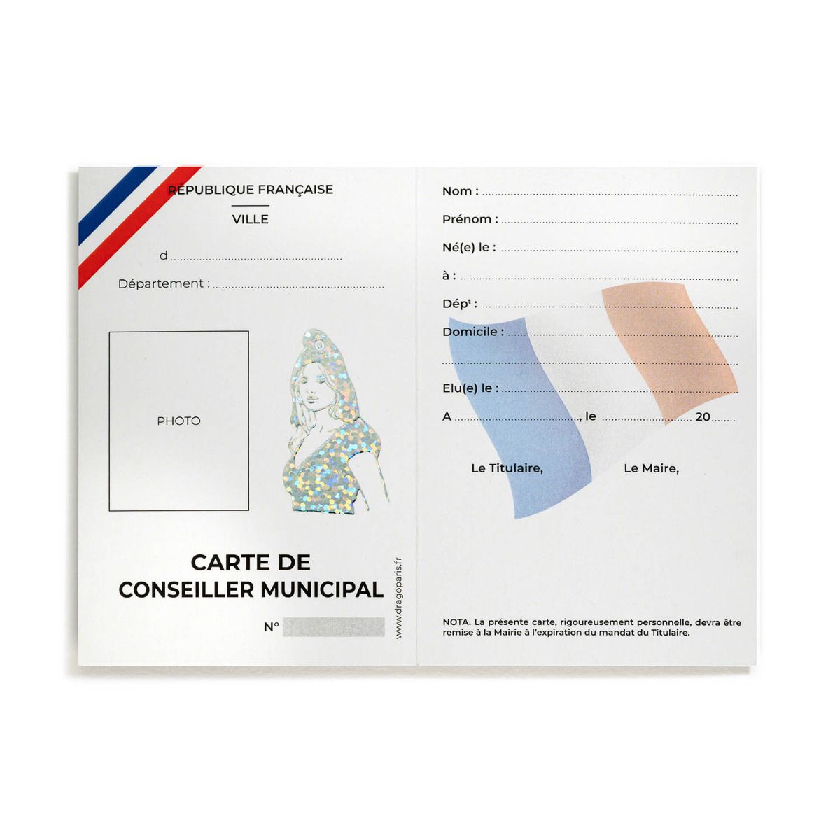 carte d'identité conseiller municipal intérieur