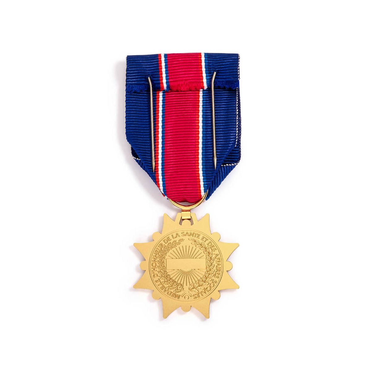 Médaille d'Honneur de la Santé et des Affaires Sociales - Échelon Or revers