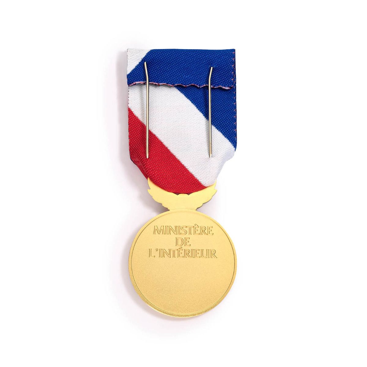 Médaille de la Sécurité Intérieure - Échelon Or revers