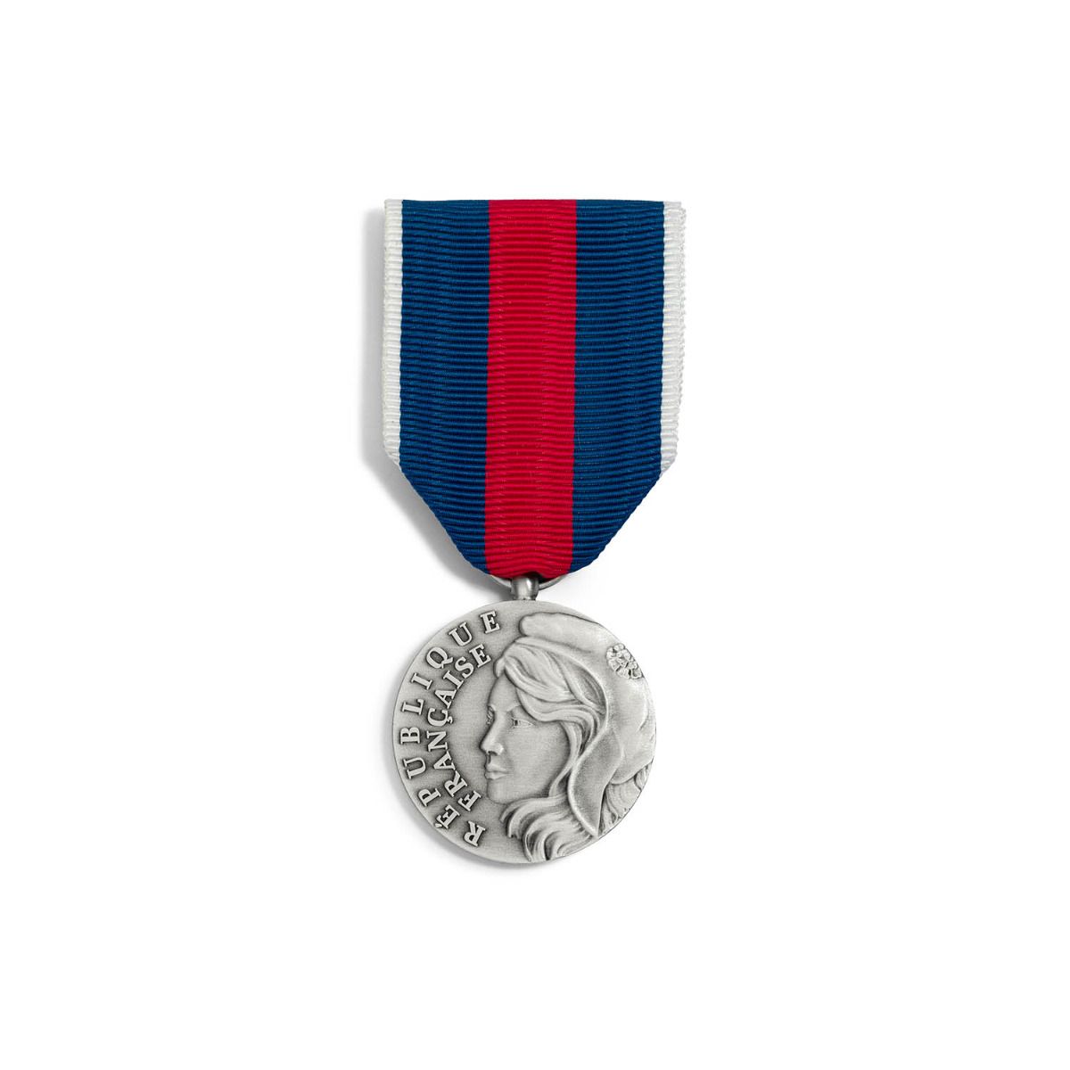 Médaille des Réservistes Volontaires – Echelon Argent en bronze argenté face