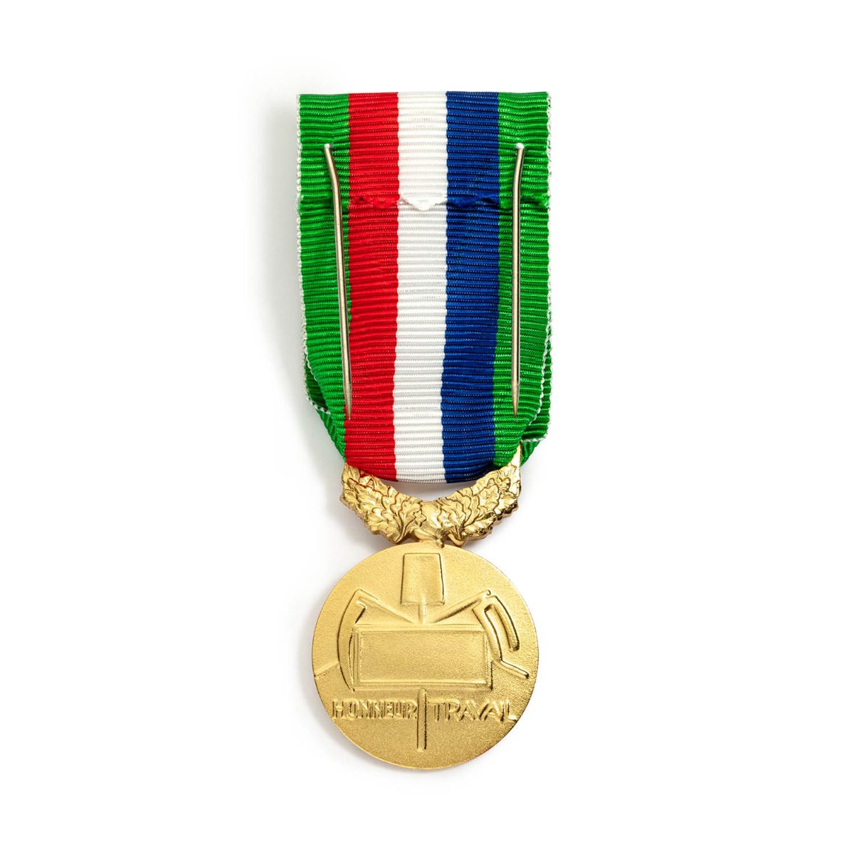 Médaille du Travail Agricole 40 ans - Échelon Grand Or en argent doré revers