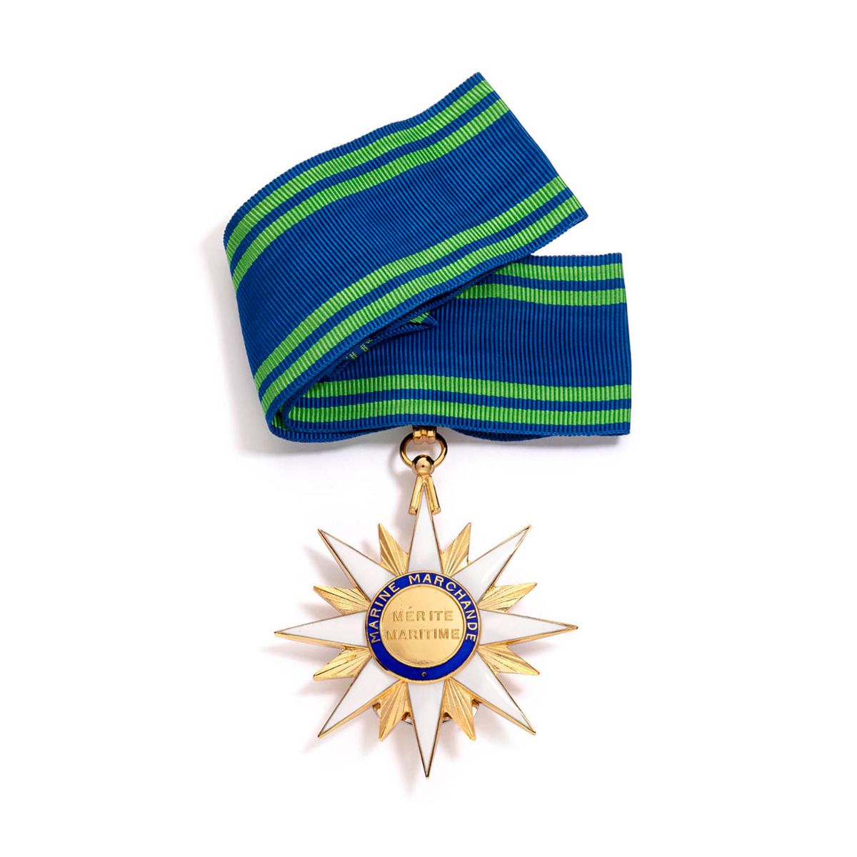 Médaille du Mérite Maritime pour Commandeur en Argent doré revers