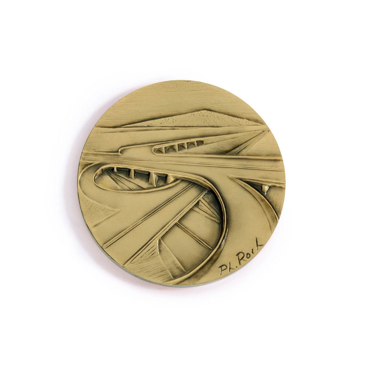 Médaille L'autoroute en bronze - 68 mm