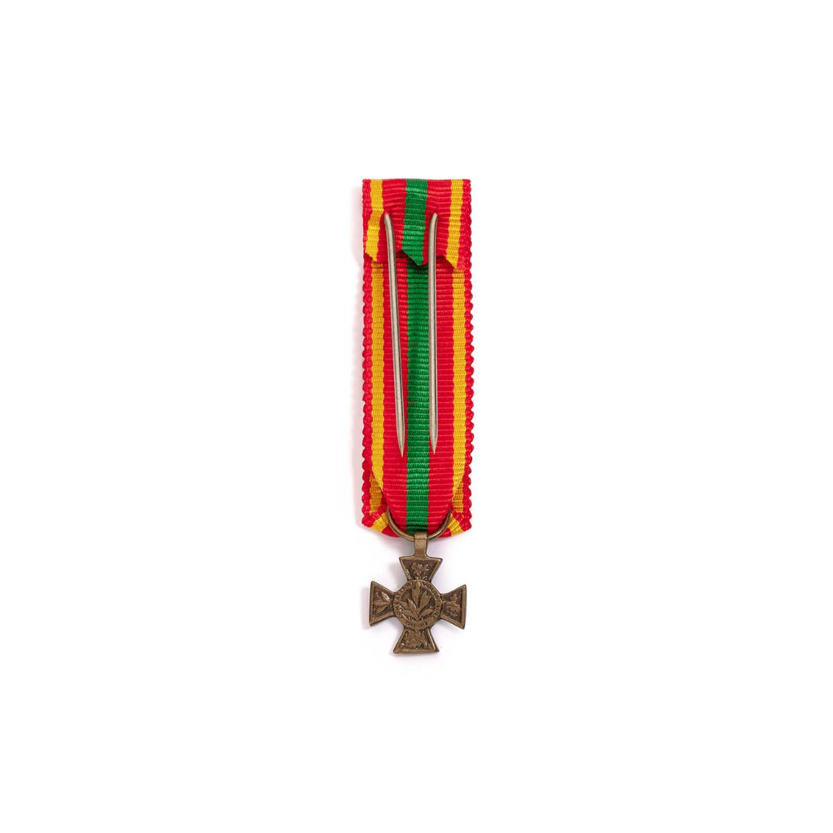 Miniature Croix du Combattant Volontaire en zamac revers