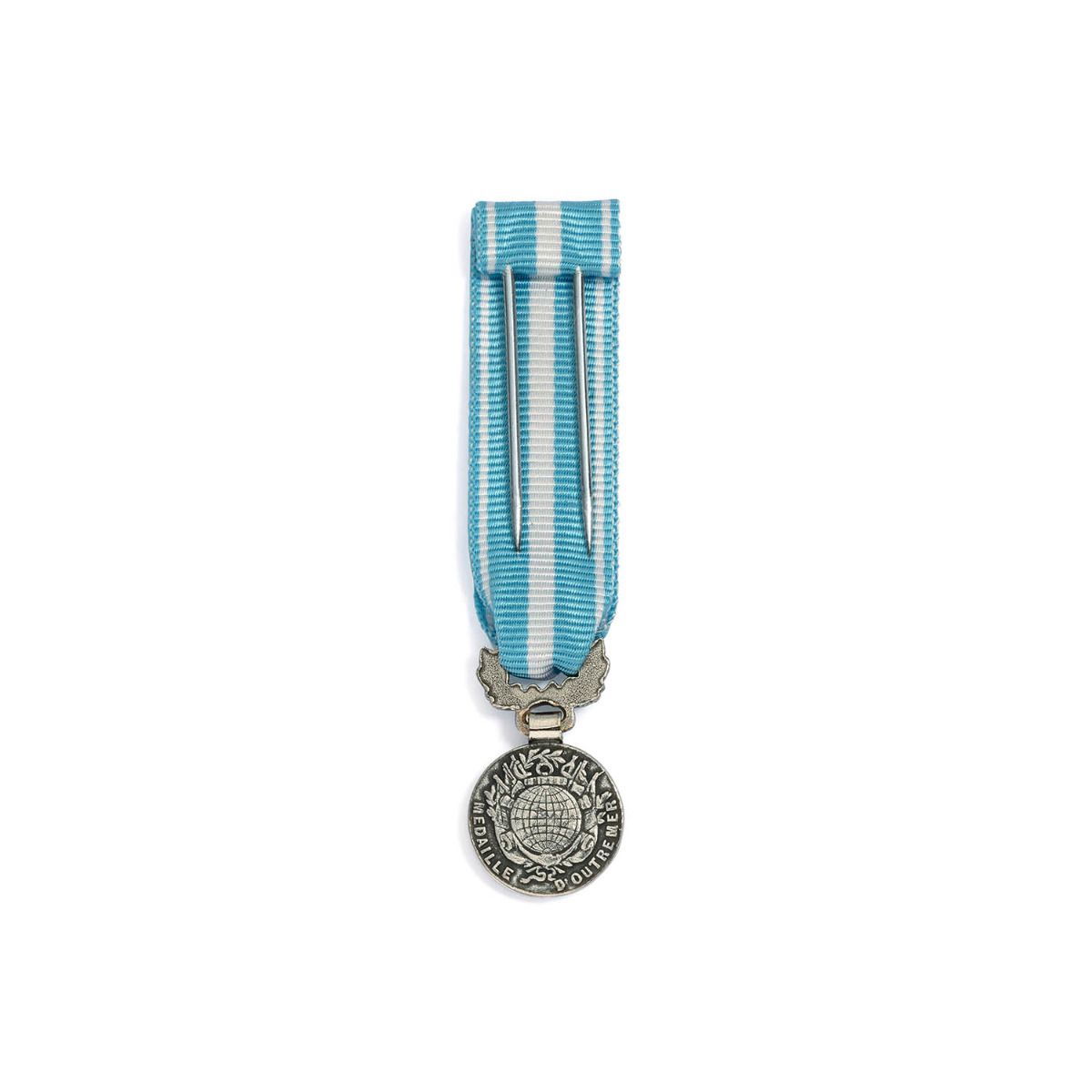 Miniature Médaille Outre-Mer en Bronze argenté revers