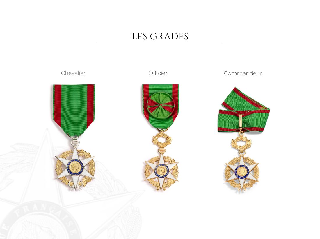 les grades du mérite agricole