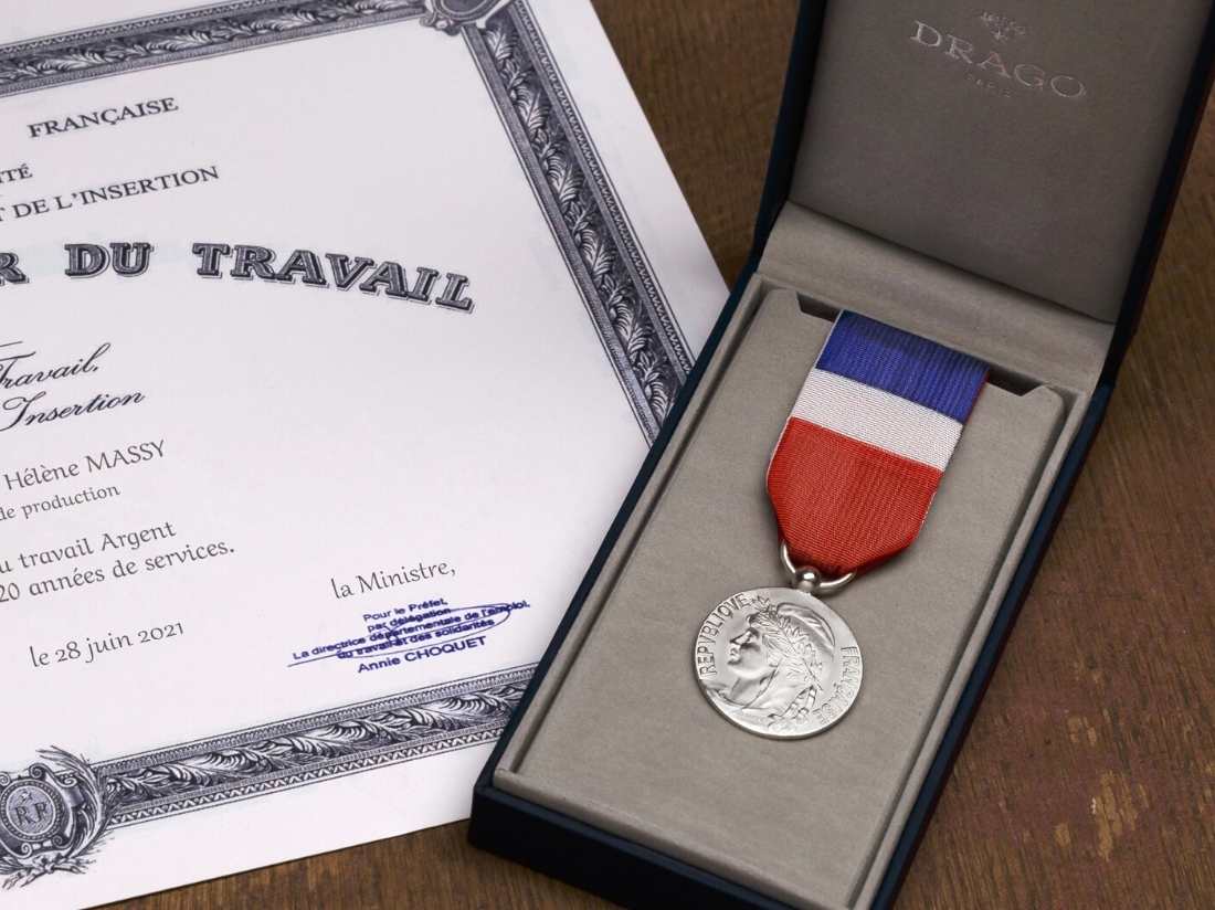 remise médaille du travail